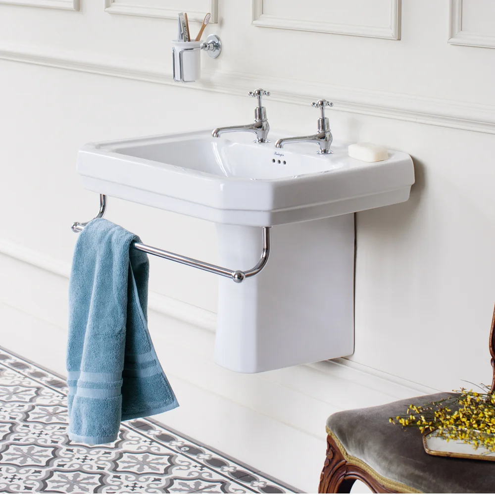 Burlington Victorian Large Basin and Semi Pedestal - Image 2