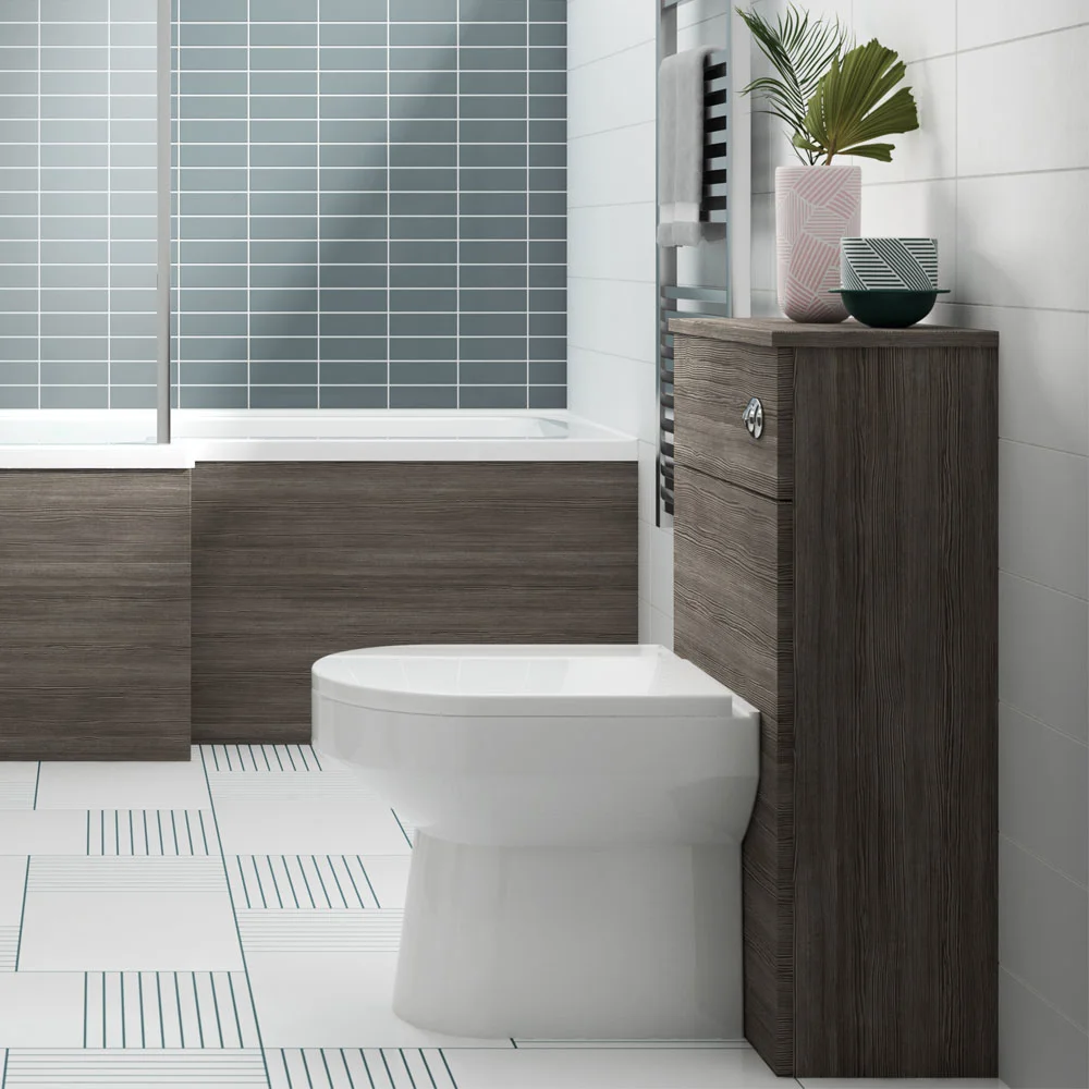 Brooklyn WC Unit with Concealed Cistern - Grey Avola (500mm) - Image 3