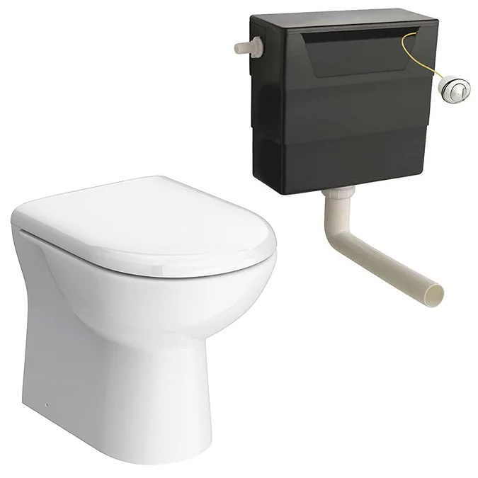 Cove 500mm Back to Wall Toilet Unit with Concealed Cistern & Soft Close Seat - Depth 330mm - Image 2