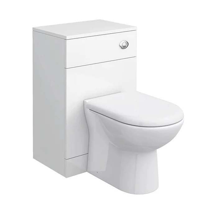 Cove 500mm Back to Wall Toilet Unit with Concealed Cistern & Soft Close Seat - Depth 330mm