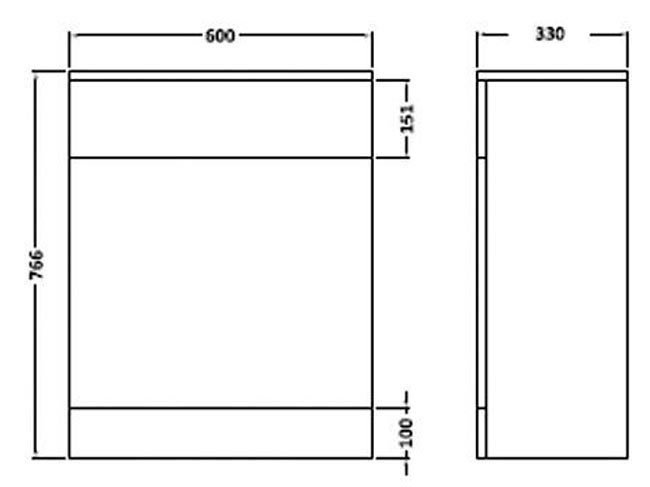 Cove 600mm Back to Wall Toilet Unit with Cistern & Soft Close Seat – Depth 330mm - Image 2