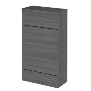 Hudson Reed Fusion 500x255mm Grey Avola Compact WC Unit with Coordinating Top