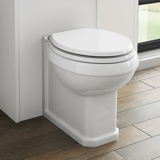 Chatsworth Traditional 500mm Natural Oak Toilet Unit with Pan (Excludes Seat & Cistern) - Image 5