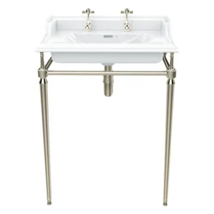 Heritage Abingdon Dorchester Basin & Washstand - Vintage Gold