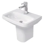 Duravit DuraStyle 450mm 1TH Handrinse Basin + Semi Pedestal