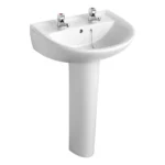 Armitage Shanks Sandringham 21 2TH Basin & Pedestal