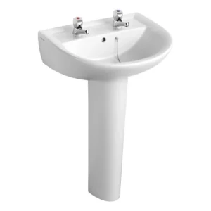 Armitage Shanks Sandringham 21 2TH Basin & Pedestal