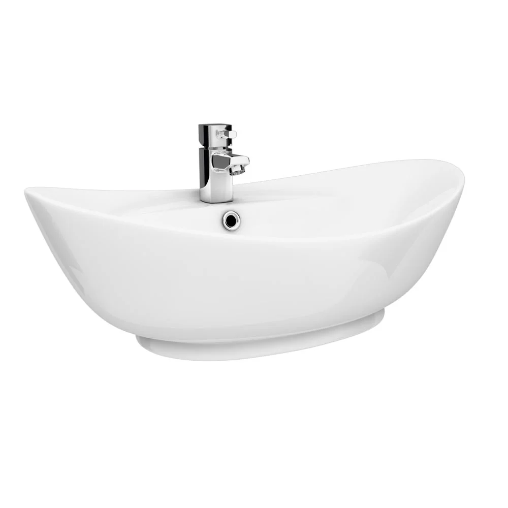 Faro Oval Counter Top Basin 1TH - 590 x 395mm - Image 2