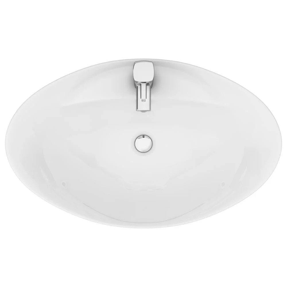 Faro Oval Counter Top Basin 1TH - 590 x 395mm - Image 3