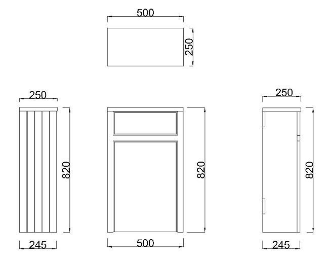 Chatsworth 500mm Traditional Dusky Pink Toilet Unit Only - Image 3
