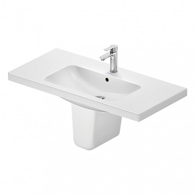 Duravit D-Code 1000mm Basin and Semi Pedestal