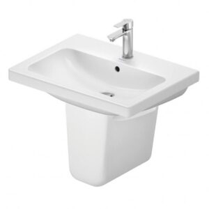 Duravit D-Code 650mm Basin and Semi Pedestal