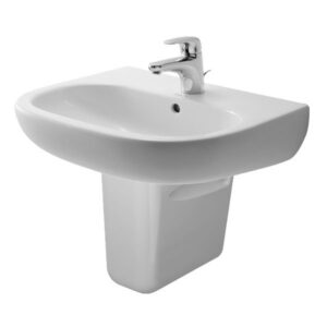 Duravit D-Code 1TH Basin + Semi Pedestal