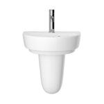 Heritage Stamford 450mm 1TH Basin + Small Semi Pedestal