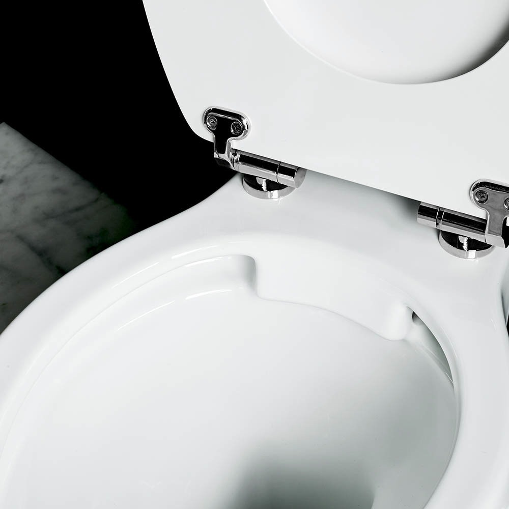 Burlington Rimless Medium Level WC with 520mm Lever Cistern - Image 5