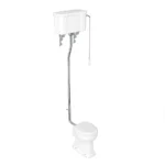 Burlington Standard High Level WC with Single Flush Ceramic Cistern