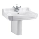 Burlington Edwardian Large Basin and Semi Pedestal
