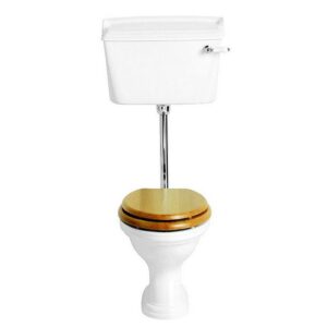 Heritage - Dorchester Low-level WC & Chrome Flush Pack