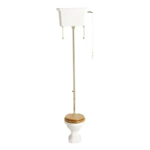 Heritage - Granley High-level WC & Gold Flush Pack