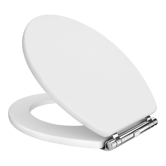 Milton Traditional Comfort Height Mid-Level Toilet + White Soft Close Seat - Image 3