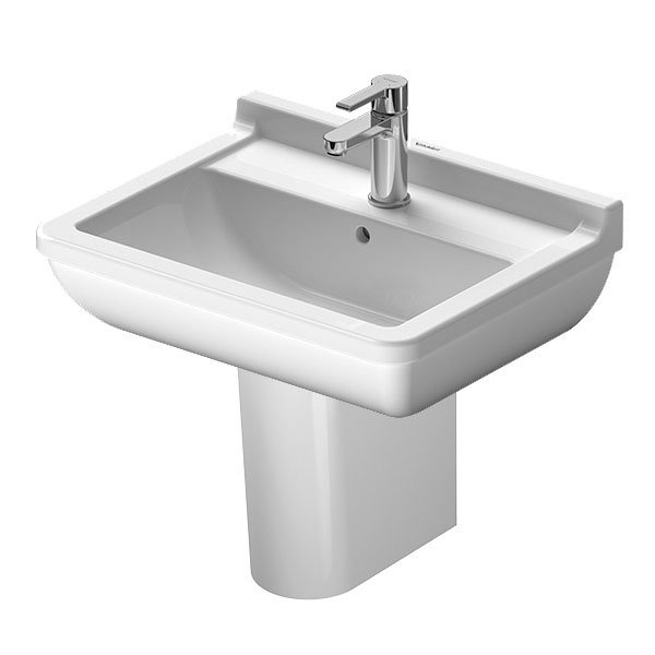 Duravit Starck 3 1TH Basin + Semi Pedestal
