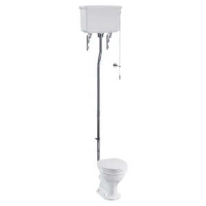 Heritage - Dorchester High-level WC & Chrome Flush Pack