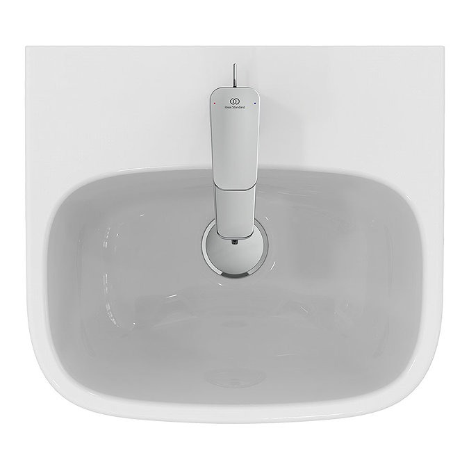 Ideal Standard i.Life A 400mm 1TH Handrinse Basin + Semi Pedestal - Image 2