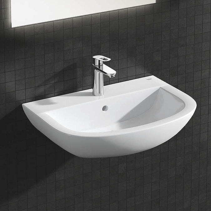 Grohe Bassein Grohe Bau Ceramic 600mm 1TH Wall Hung Basin - Fizzy Bath