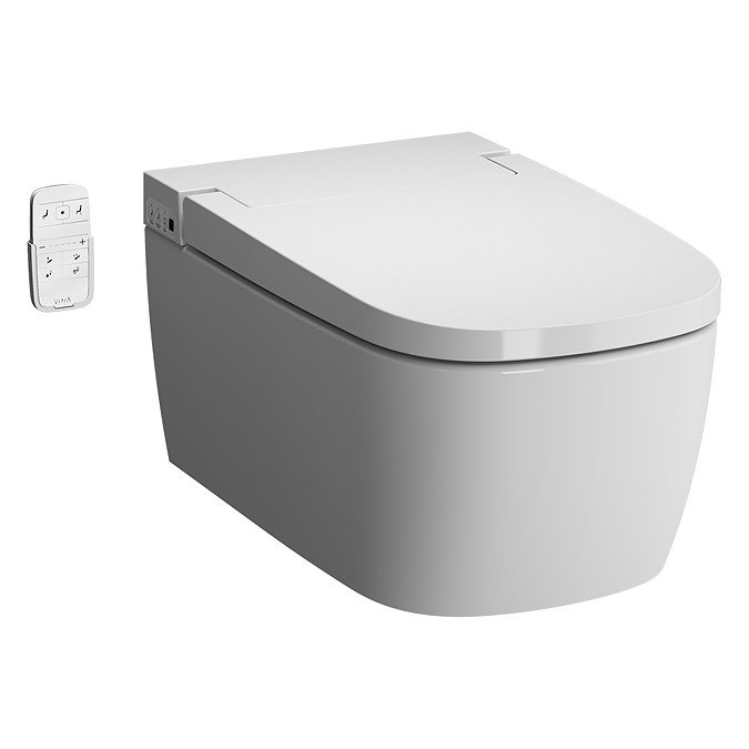 VitrA V-Care Smart Wall-Hung Essential Model Toilet and Soft Close Seat - Image 3