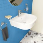VitrA Evi Wall Hung 550mm Compact Washbasin - 1 Tap Hole