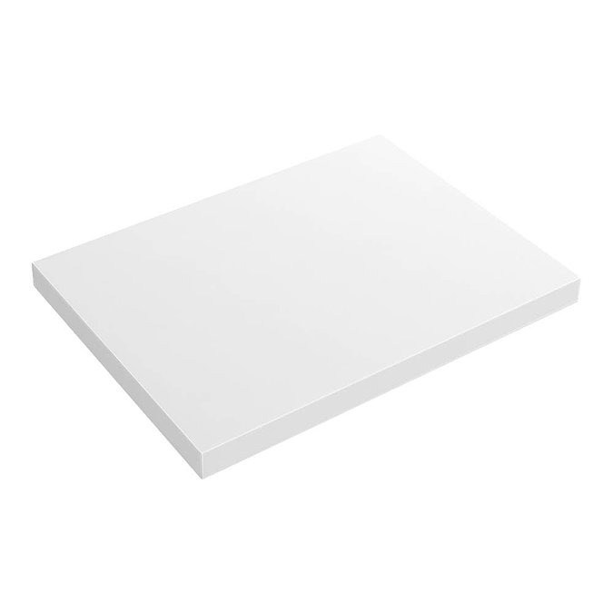 600 x 450mm White Shelf with Miami Basin - Image 2