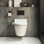 Bianco Wall Hung Smart Toilet with Bidet Wash Function, Heated Seat + Dryer