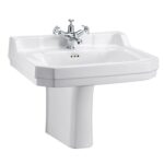 Burlington Edwardian Medium Basin and Semi Pedestal