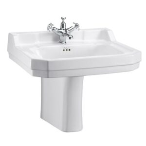 Burlington Edwardian Medium Basin and Semi Pedestal