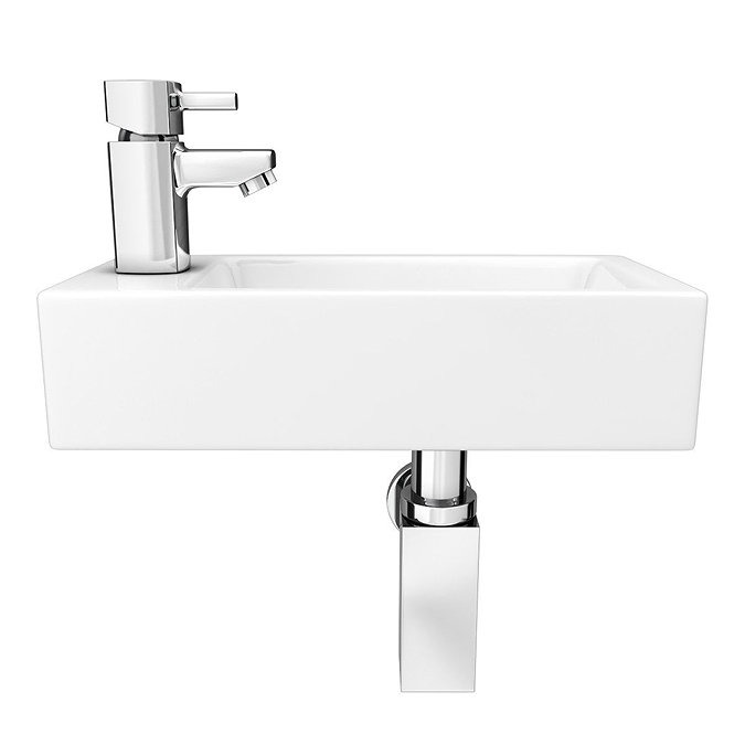 Rondo Wall Hung Small Cloakroom Basin Package - Image 5