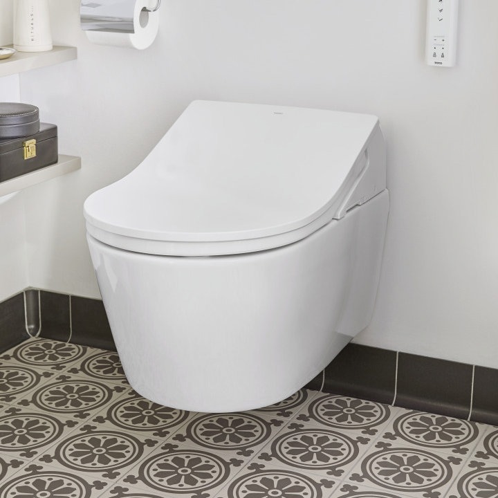 Toto Rx Toto Washlet RX Rimless Wall Hung Shower Toilet & Remote Control ...
