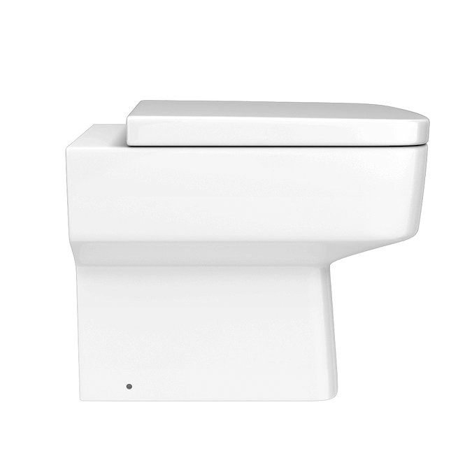 Brooklyn White Gloss Combined Two-In-One Wash Basin, Toilet & Flush Plate (500mm wide x 300mm) - Image 6