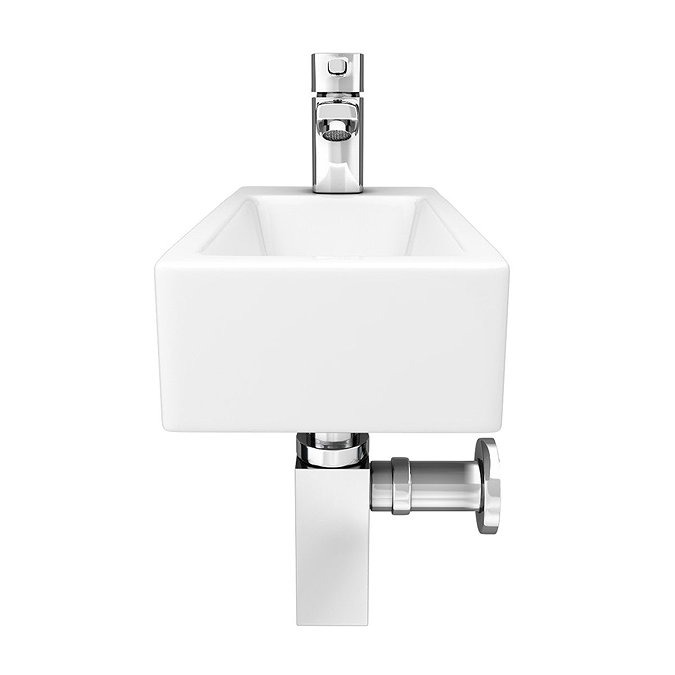 Rondo Wall Hung Small Cloakroom Basin Package - Image 6