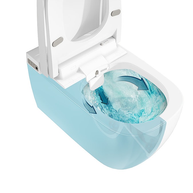VitrA V-Care Smart Wall-Hung Comfort Model Toilet and Soft Close Seat - Image 4