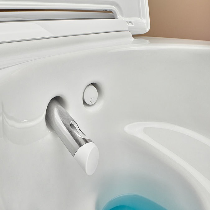 Geberit AquaClean Gloss Chrome Mera Classic Rimless Wall Hung Shower WC - Image 6