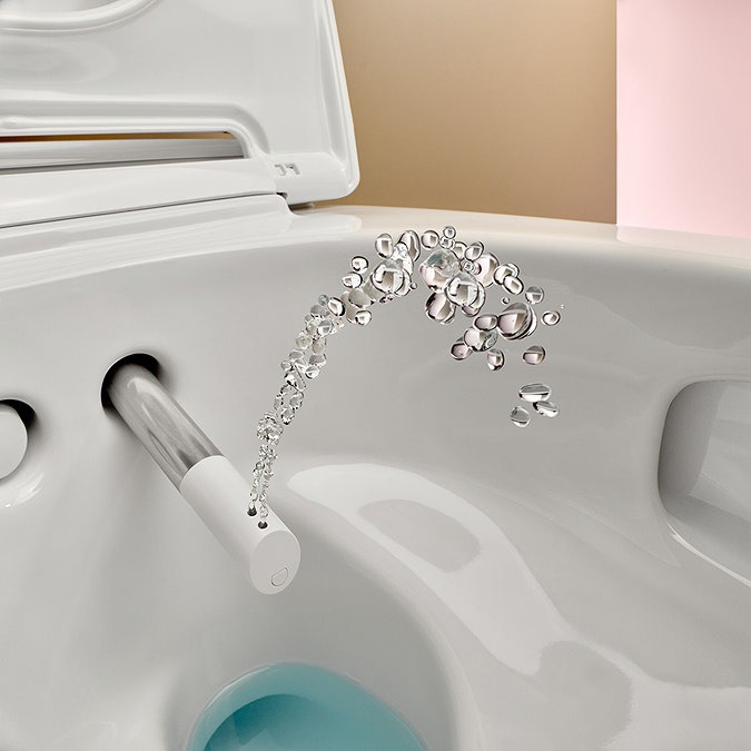 Geberit AquaClean Gloss Chrome Mera Classic Rimless Wall Hung Shower WC - Image 8