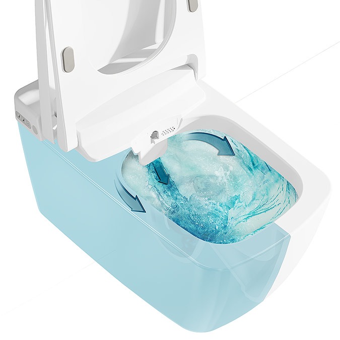 VitrA V-Care Prime Smart Wall-Hung Toilet and Seat - Image 8