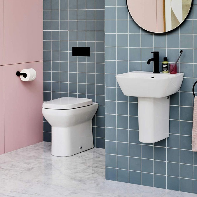 Britton MyHome 50cm Basin with Semi Pedestal - Image 2