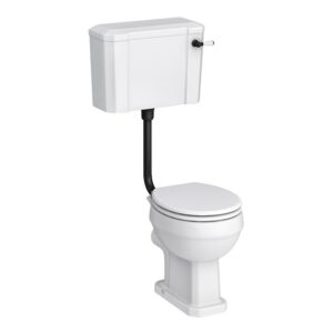 Chatsworth Traditional Low Level Toilet - Excludes Seat - Matt Black