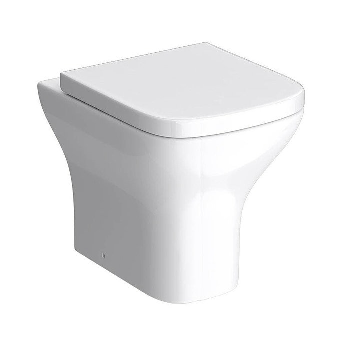 Brooklyn 500mm Gloss Grey 2-In-1 Combined Wash Basin & Toilet - Image 3