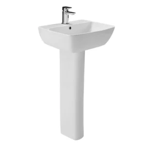Britton MyHome 50cm 1TH Basin with Full Pedestal