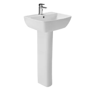 Britton MyHome 55cm 1TH Basin with Full Pedestal