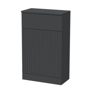 Milan Fluted 500mm Soft Black WC Unit