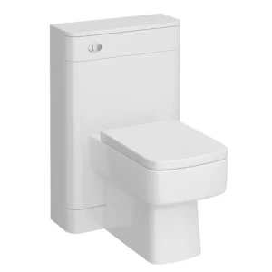 Radius Gloss White 550mm Back to Wall WC Unit with Square Pan