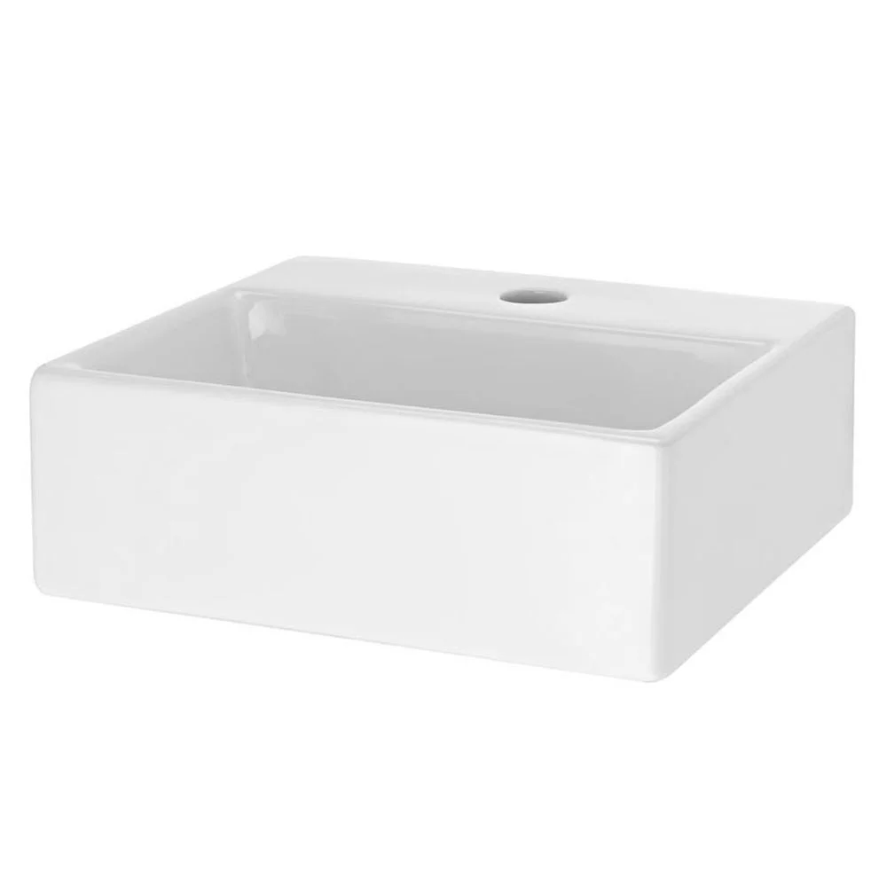 Nuie Rectangular Small Counter Top Basin 1TH 335 x 295mm - Image 2